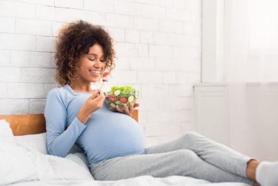 pregnancy and skincare routine, eating