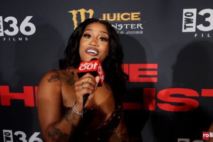 Jhonni Blaze at the premiere of 'The Hit List'